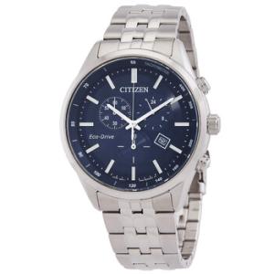 Chronograph GMT Blue Dial Watch AT257056L