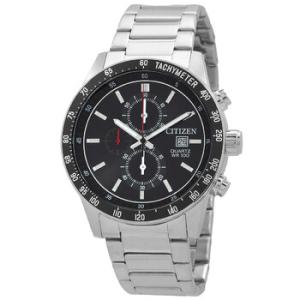 Chronograph Quartz Black Dial Watch AN360059E