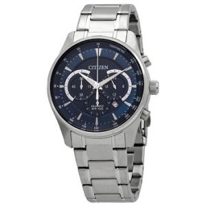 Chronograph Quartz Blue Dial Stainless Steel Watch AN819051L
