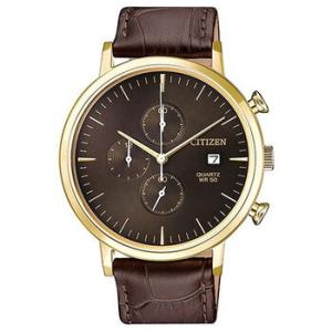 Chronograph Quartz Brown Dial Watch AN361209X
