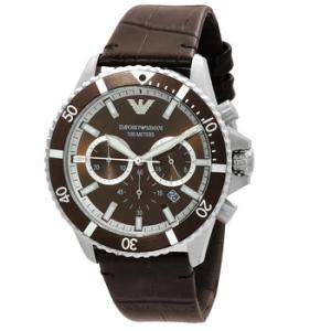 Chronograph Quartz Brown Dial Watch AR11486