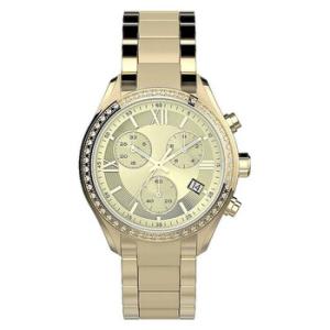 Chronograph Quartz Crystal Gold Dial Watch TW2V57800