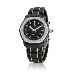 Chronograph Quartz Diamond Black Dial Watch LV278CRDE