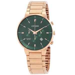Chronograph Quartz Green Dial Watch AN822354X
