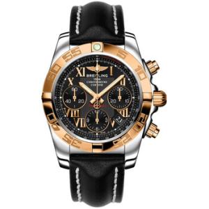 Chronomat 41 Black Dial Twotone Automatic Watch CB014012BC08BKLD