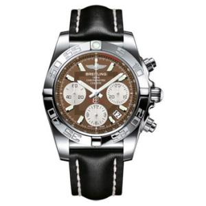 Chronomat 41 Brown Dial Stainless Steel Watch AB014012Q583BKLD