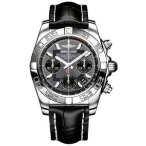 Chronomat 41 Grey Dial Stainless Steel Watch AB014012F554BKCD