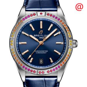Chronomat Automatic Diamond Crystal Blue Dial Watch a10380611c1p1