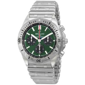 Chronomat B01 Chronograph Automatic Chronometer Green Dial Watch AB0134101L1A1