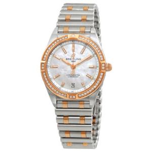 Chronomat Quartz Chronometer Diamond Mother of Pearl Dial Twotone Watch U77310591A2U1