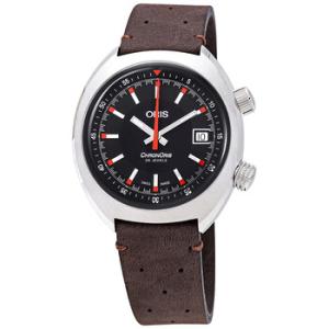 Chronoris Black Dial Automatic Leather Strap 01 733 7737 405407 5 19