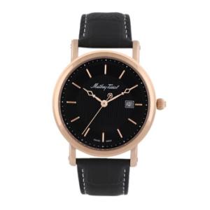 City Black Dial Black Leather Watch Hb611251pn
