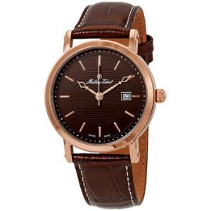 City Brown Dial Brown Leather Watch H611251PM