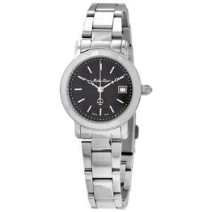City Metal Black Dial Watch D31186MAN