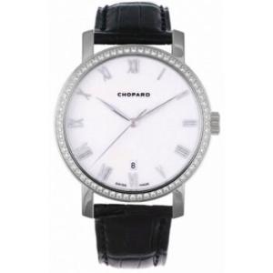 Classic 18k White Gold Diamond Bezel Watch