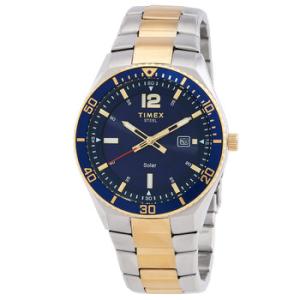 Classic Blue Dial Twotoned Watch TW2V53800