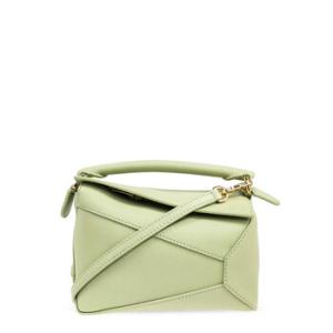 Classic Calfskin Mini Puzzle Bag  Light Pear