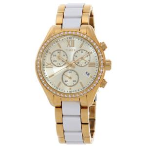 Classic Chronograph Quartz Crystal Gold Dial Watch TW2V74900