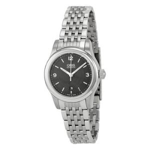 Classic Date Black Dial Stainless Steel Watch 01 561 7650 403407 8 14