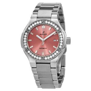 Classic Fusion Automatic Diamond Pink Dial Watch 585.NX.891P.NX.1204