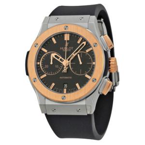 Classic Fusion Chronograph Black Dial Black Rubber Watch 521.NO.1180.RX