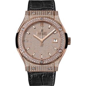 Classic Fusion Diamond Pave Dial 18K Rose Gold Automatic Watch 511.OX.9010.LR.1704
