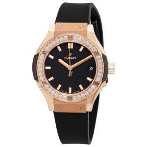 Classic Fusion Mat Black Dial 18 Carat Rose Gold Watch 581.OX.1181.RX.1104