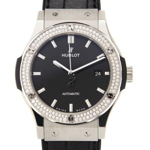 Classic Fusion Mat Black Dial Automatic Diamond Watch 542.NX.1171.LR.1104