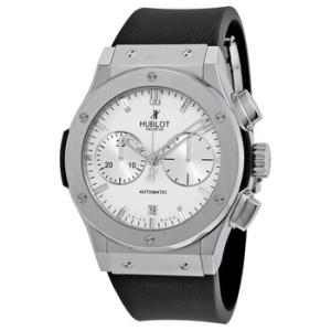Classic Fusion Silver Dial Chronograph Black Rubber Watch 521.NX.2610.RX