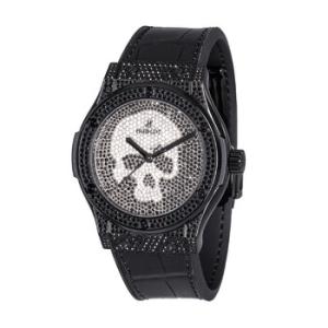 Classic Fusion Skull Full Pave Automatic Diamond Watch 542.ND.9100.LR.1700.SKULL
