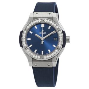 Classic Fusion Titanium Quartz Diamond Blue Dial Watch 581.NX.7170.RX.1104