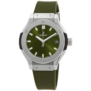 Classic Fusion Titanium Quartz Green Dial Watch 581.NX.8970.RX