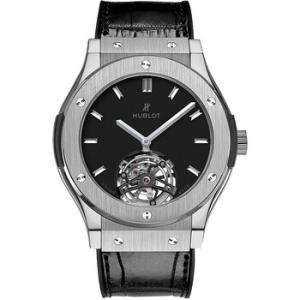 Classic Fusion Tourbillon 45mm Dial Black Hand Wind Watch 505.NX.1170.LR
