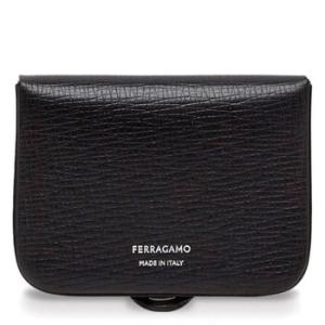 Classic Leather Logo Print Card Case