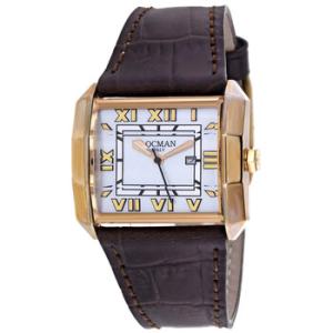 Classic Silvertone Dial Watch 233MOPWHBR LE