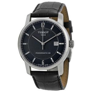 Classic Titanium Powermatic 80 Black Dial Watch T0874074605700
