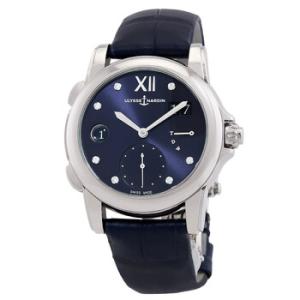 Classico Dual Time Automatic Diamond Blue Dial Watch