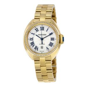 Cle Flinque Dial 18kt Yellow Gold Watch WJCL0004