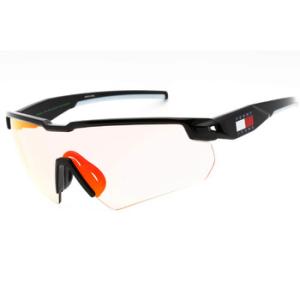 Clear Orange Shield Sunglasses TJ 0098S 0OY4TE