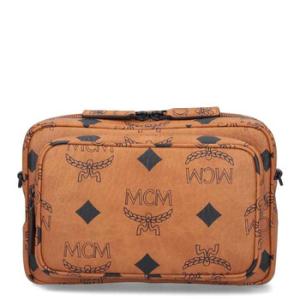 Cognac Aren Visetos Small Crossbody Bag