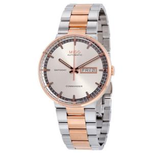 Commander II Daytoday Automatic Silver Dial Twotone Watch M0144302203100