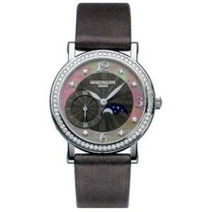 Complicated 18kt White Gold Moon Phase Diamond Watch 4958G