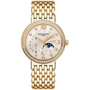 Complicated 18kt Yellow Gold Moon Phase Diamond Watch 49581J