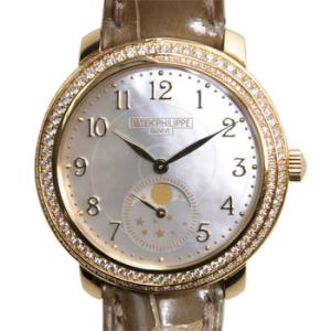 Complications Mother of Pearl Dial Taupe Leather Watch 4968R001