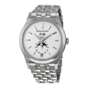 Complications Silvery Opaline Dial White Gold Watch 53961G010
