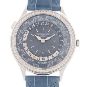 Complications World Time Automatic Diamond Blue Dial Watch 7130G016