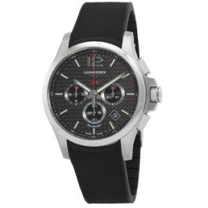 Conquest Chronograph Quartz Black Dial Watch L3.727.4.66.9