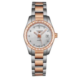 Conquest Classic Automatic Diamond Watch L2.285.5.88.7