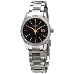 Conquest Classic Quartz Black Dial Watch L2.286.4.52.6