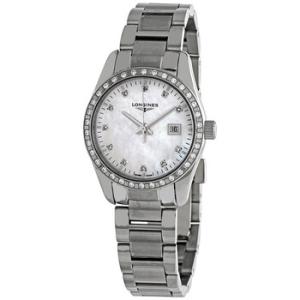 Conquest Classic Quartz Diamond Watch L2.286.0.87.6